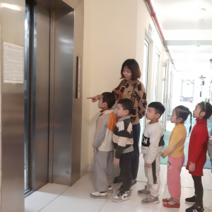 Công trình thang máy trường mẫu giáo Tường Nguyên